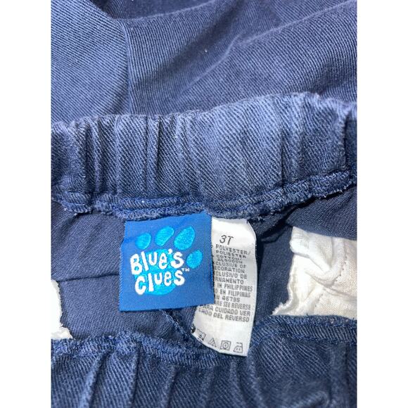 Vintage Blue's Clues embroidered navy blue cargo pull on toddler pants size 3T - Picture 3 of 8